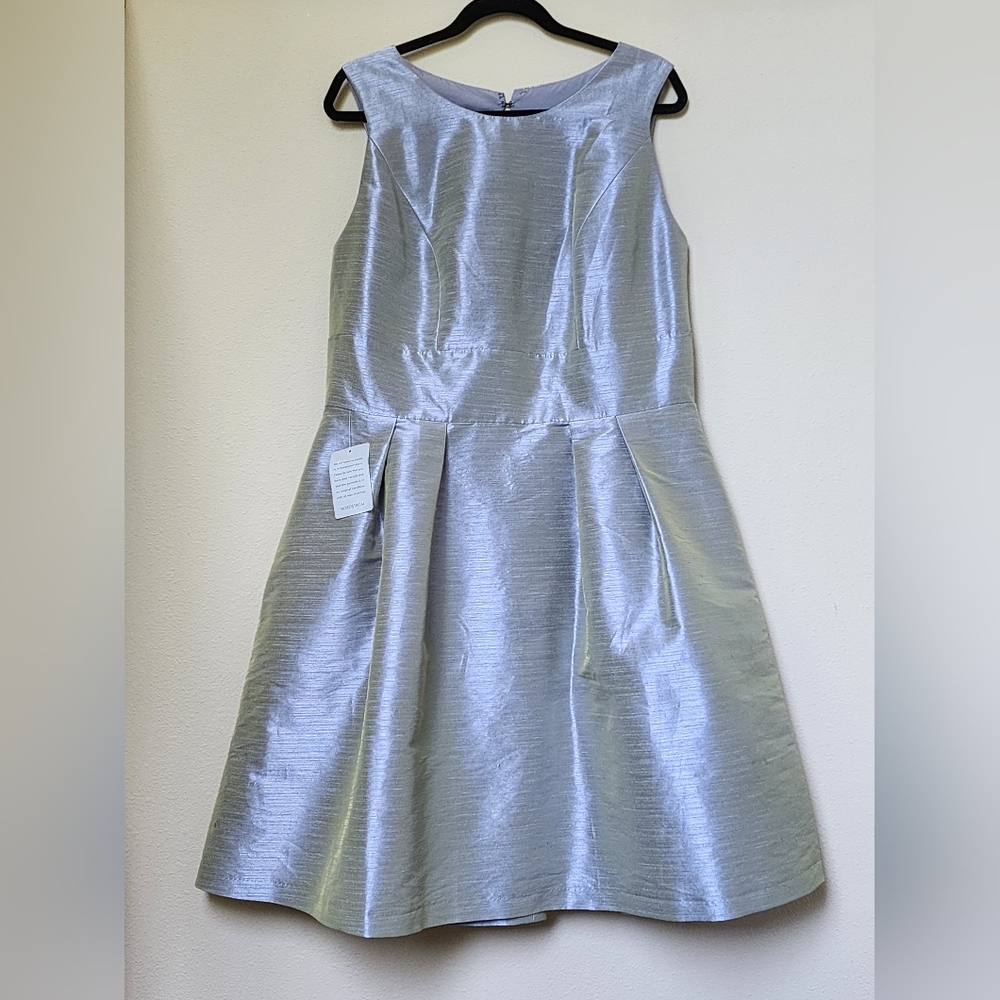 Alfred Sung Silver Sleeveless Dress